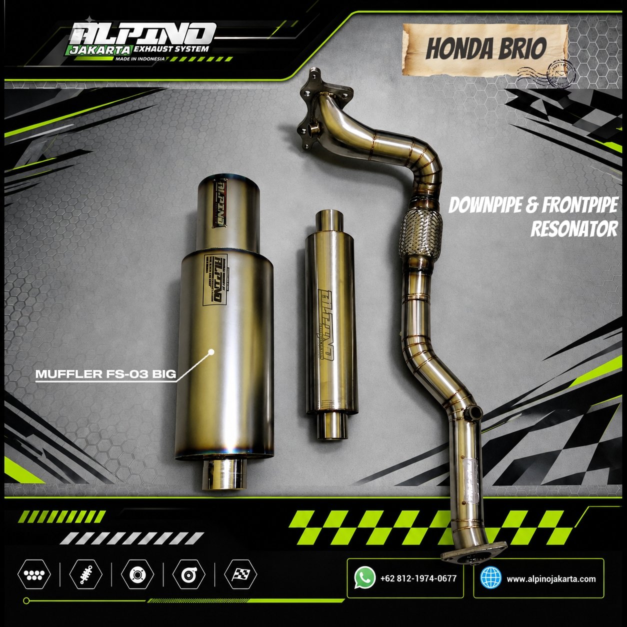 Knalpot Honda Brio